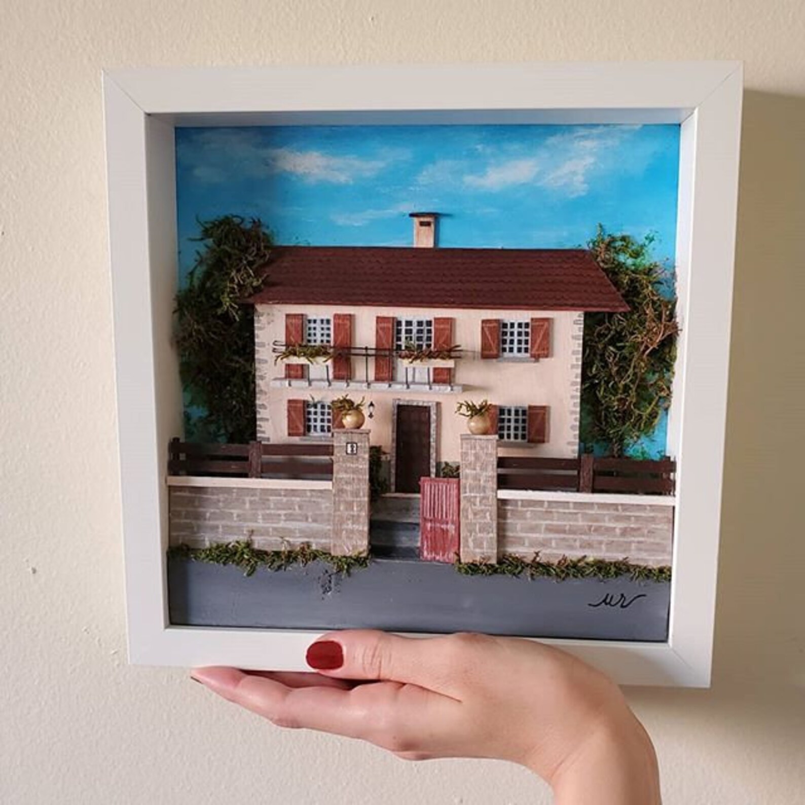 Personalised souvenir frame / made to order Etsy