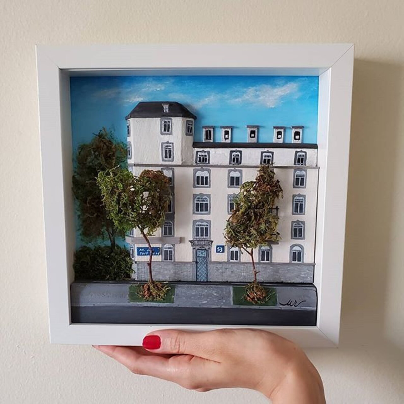 Personalised souvenir frame / made to order Etsy