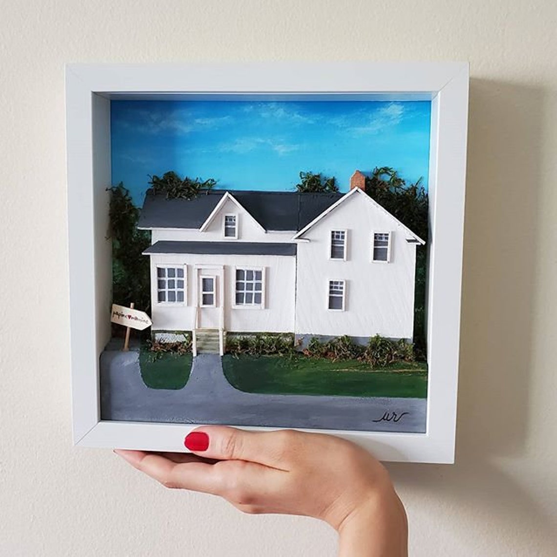 Personalised souvenir frame / made to order Etsy