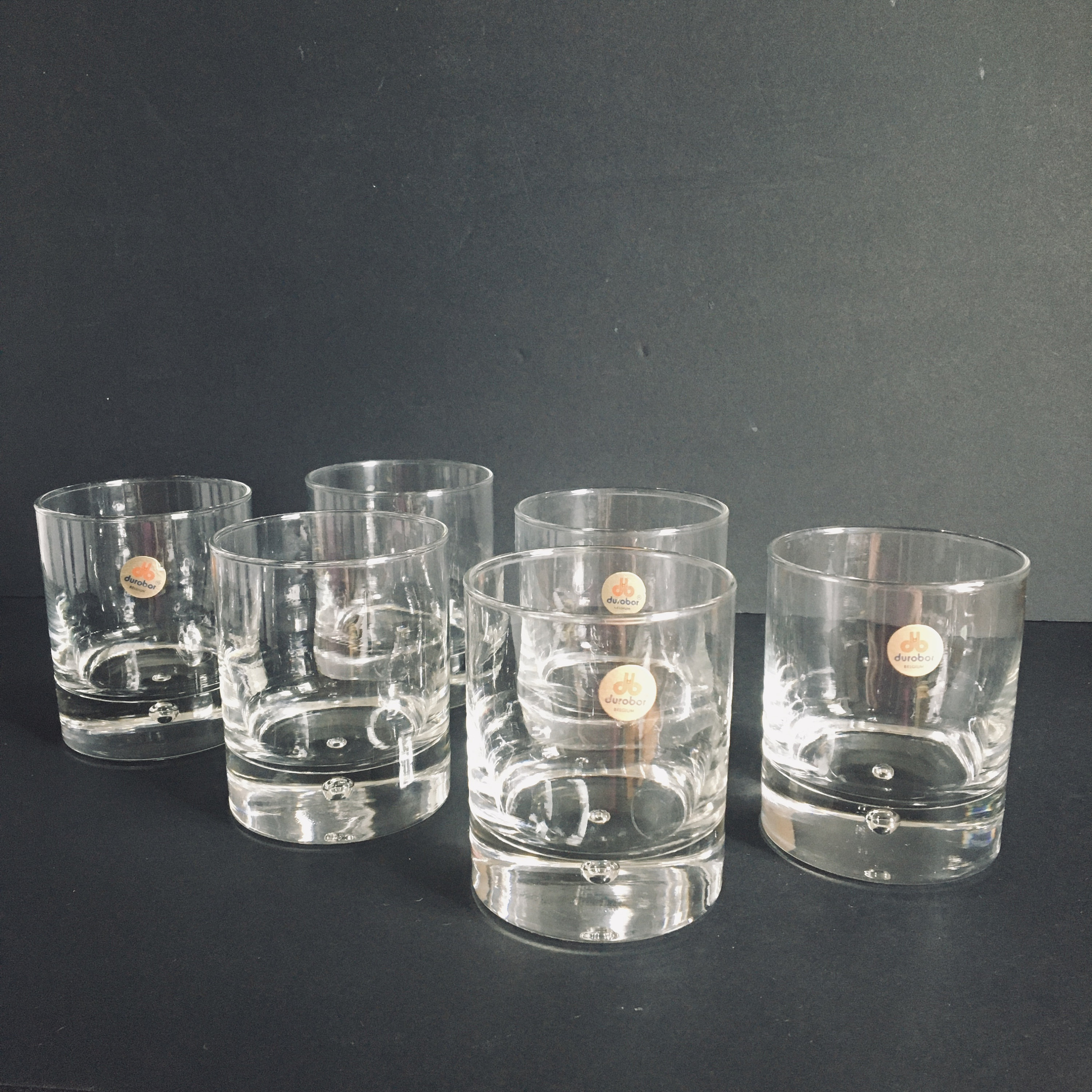 Set of Six Viking Glass Durobor Double Old Fashions Drinking Etsy