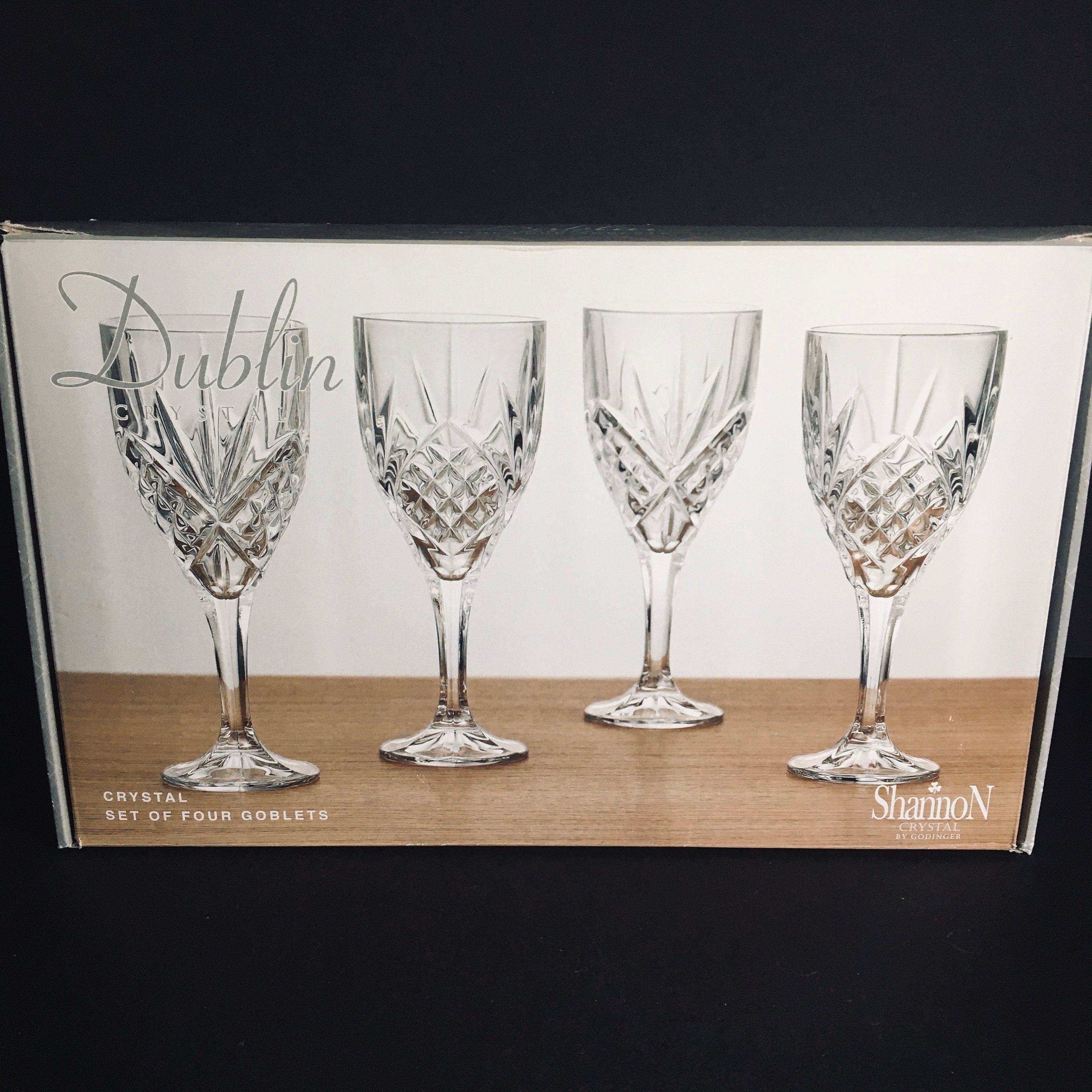 Godinger, Dining, Studio Crystal Set Of Four Wine Goblets