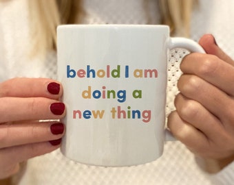 Christian coffee mug | Bible verse coffee mug | Religious faith gifts | Christian coffee cup