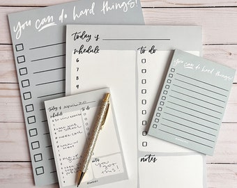 Daily Planner Notepad: Undated To-Do List Organizer