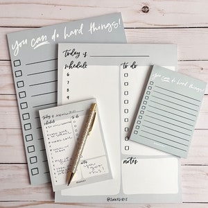 Daily planner notepad | To do list notepad | Undated planner | Daily organizer