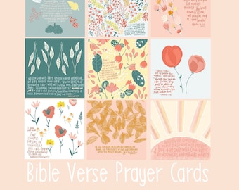 Prayer cards | Bible memorization | 10 Bible verses about forgiveness | Bible affirmation cards | Scripture cards