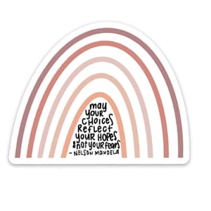 Nelson Mandela Quote Sticker: Inspirational Hope Decal