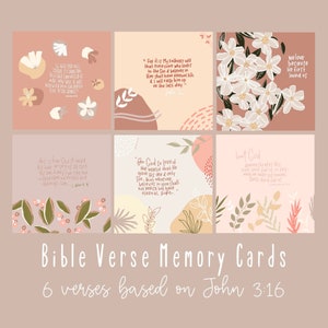 Tarjetas de versículos bíblicos / Tarjetas de memoria para estudios bíblicos / Tarjetas de oración sobre la fe / Tarjetas de afirmaciones bíblicas cristianas