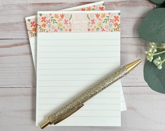 Sermon notes | Faith notepads | Religious quotes notepad | Christian gifts | Custom notes | Be still