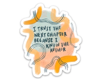 Religious stickers | Christian decals | I trust the next chapter