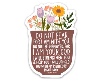 Christian fridge magnets | Bible verse magnets | God, Jesus, faith magnets | Isaiah 41:10 do not fear