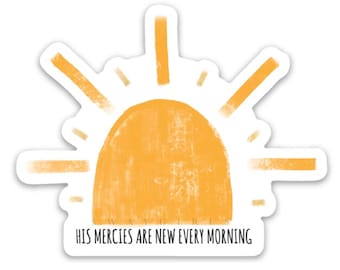 Christian faith magnets | Fridge magnet about faith, Jesus, the Bible | Mercies sunshine