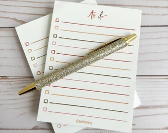 To do list notepad | Cute notepads | Custom notepads | Personalized notepad | To do stationary