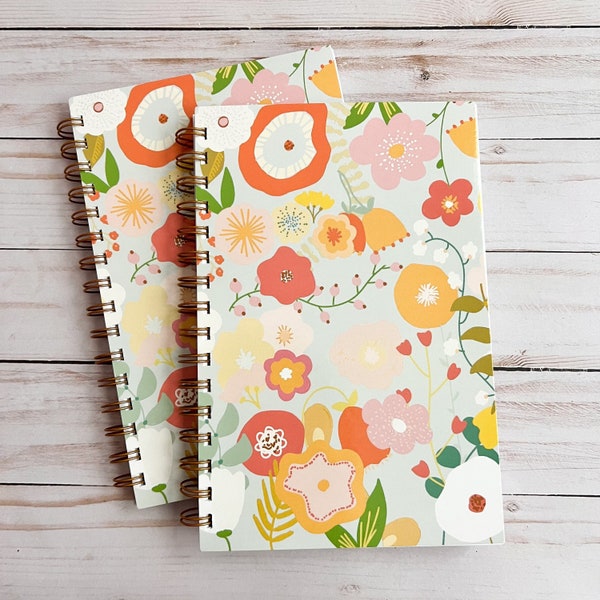 Cute floral notebook | Journal with flowers | Lined notebook | Pretty journals | Nice journaling notebook