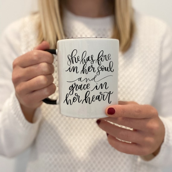 Coffee Mug Inspirational Quotes Handmade Coffee Cup Self Etsy