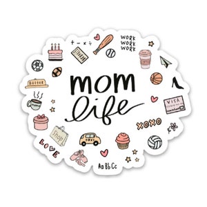 Mom sticker | Mom life decal | Vinyl waterproof stickers for a hydro, laptop, etc