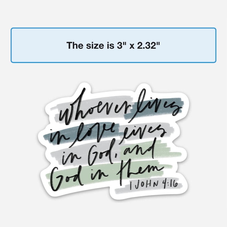 Christian Stickers Bible Verse Quotes Religious Stickers Etsy