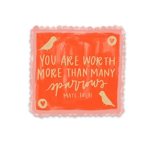 Bible verse sticker | Religious stickers | Christian decals | Faith products | Matthew 10:31