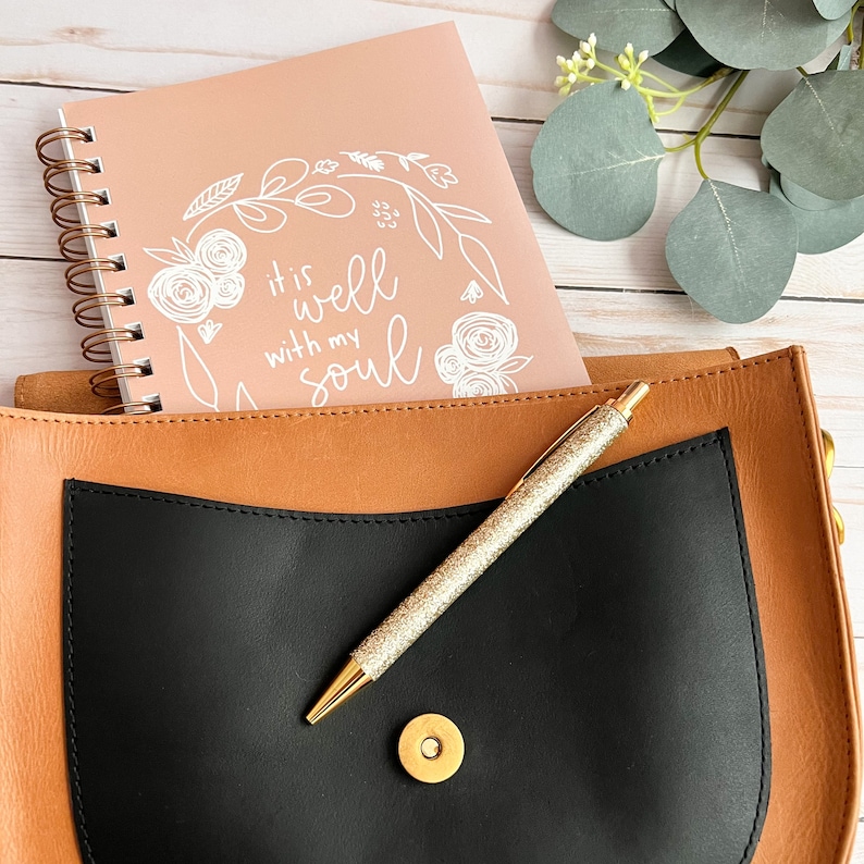 Spiral notebooks | Christian notebook | Bible journal | It is well with my soul | Prayer journal image 7