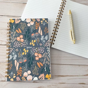 Inspirational Spiral Notebook: 'You Can Do Hard Things' Grow Journal