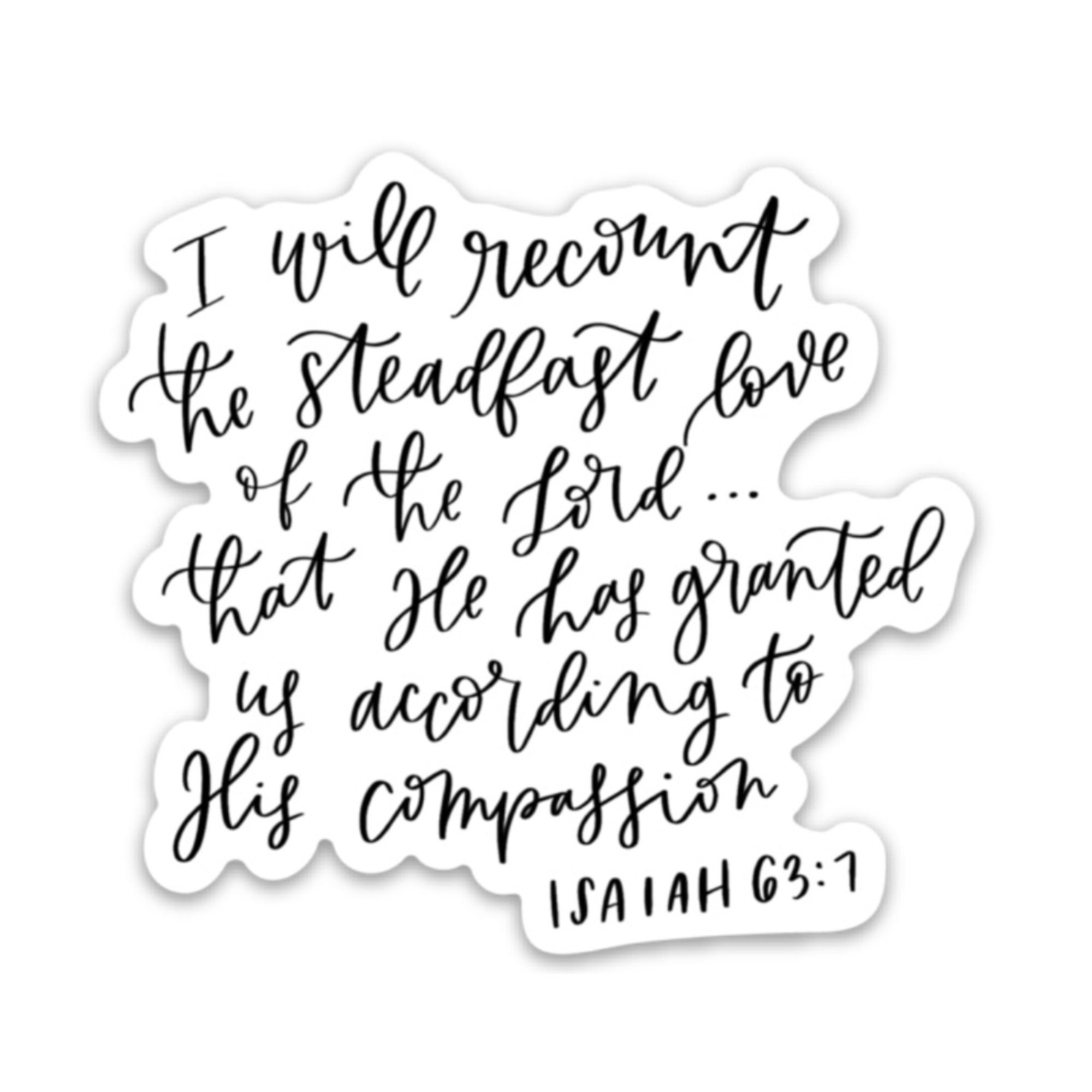 Christian Stickers Bible Verse Sticker Faith Jesus God Etsy