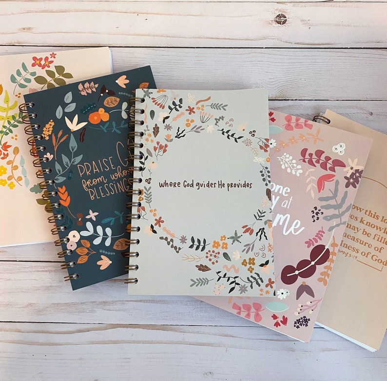 Bible journal | Prayer journal | Spiral notebooks about faith, Jesus, God | Soft cover notebook image 2