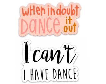 Dance sticker | Dancer, dance team decals | Waterproof vinyl