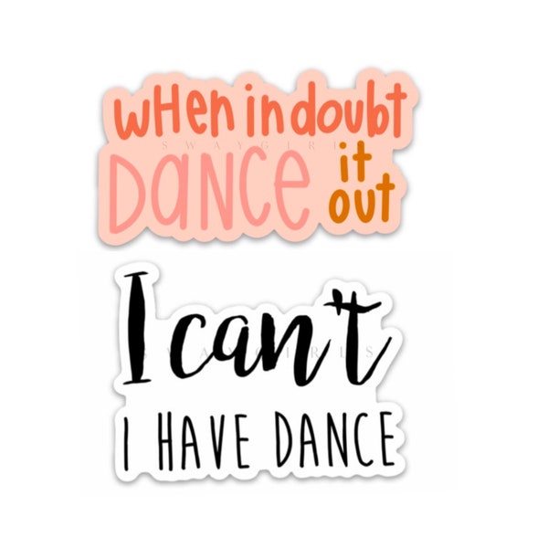 Dance sticker | Dancer, dance team decals | Waterproof vinyl