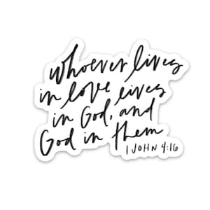 Religious quotes sticker | Bible verse sticker | Christian decal