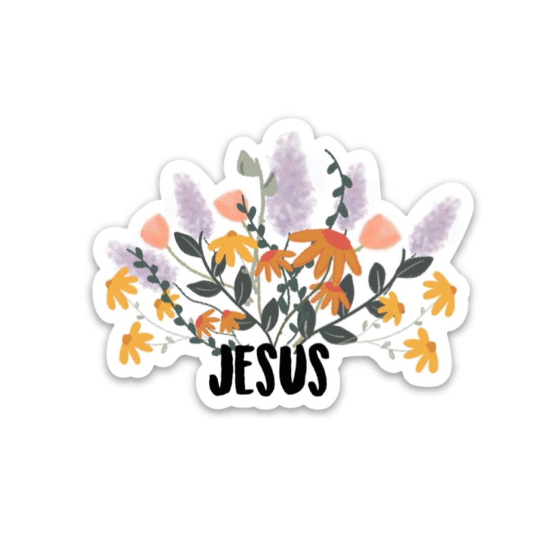 Jesus Sticker Christian Faith Stickers Waterproof Vinyl Decals About God, the Bible, Prayer