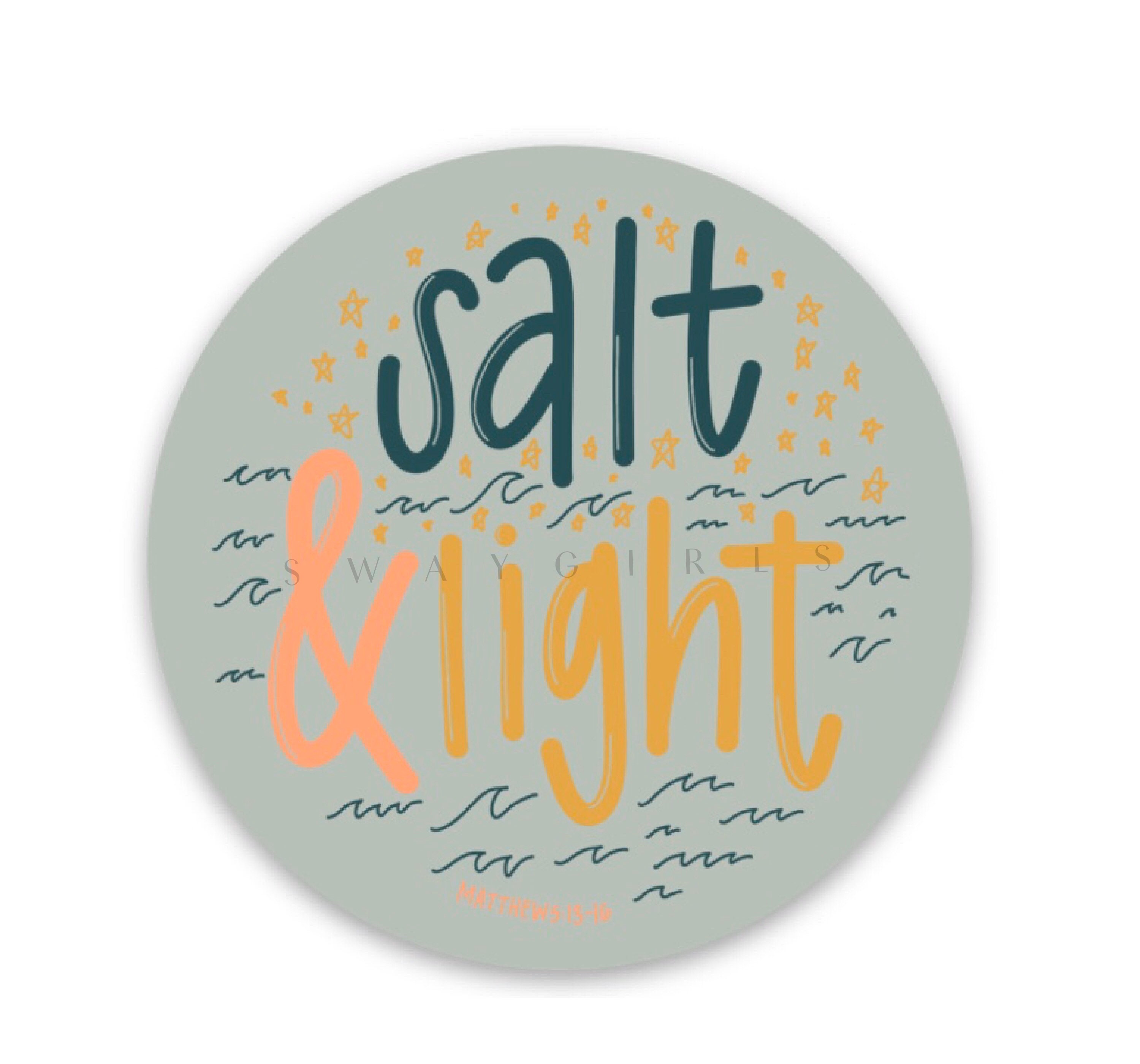 Salt And Light Quotes Adesivo Di Fede Cristiana Salt & Light / Citazioni Di Versetti | Etsy Italia