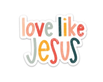 Love Like Jesus Magnet: Christian Fridge Decor (3.0 x 2.33)