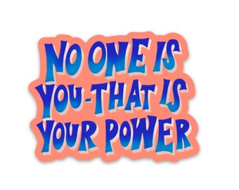 Inspirational quote stickers | Encouraging & positive sayings decal | That is your power