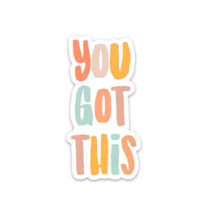 You got this magnet | Inspirational quote magnet | Self care fridge magnet | You can do hard things