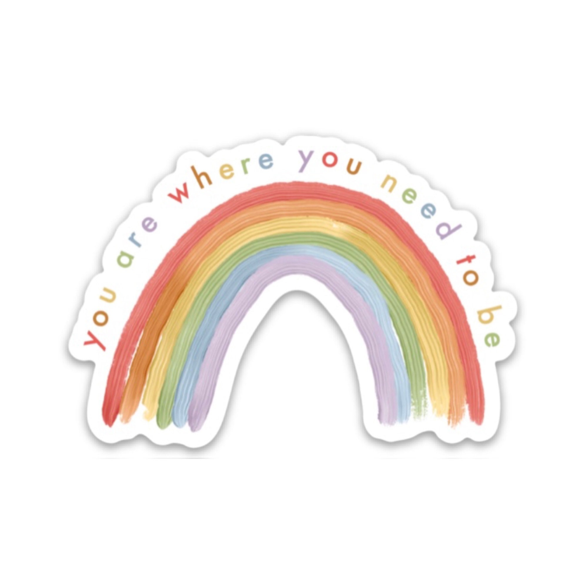 rainbow pastel “choose kindness” Sticker for Sale by cnaukam