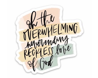 Christian magnet | Fridge magnets about faith, Jesus, the Bible | Reckless love of God magnet