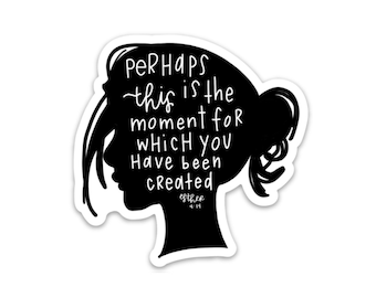 Bible verse sticker | Esther 4:14 | Christian stickers