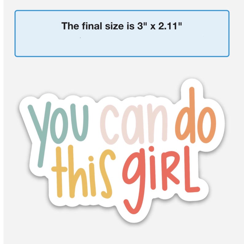 Girl stickers | Inspirational decal | Self care sticker | Mental health sticker imagem 6