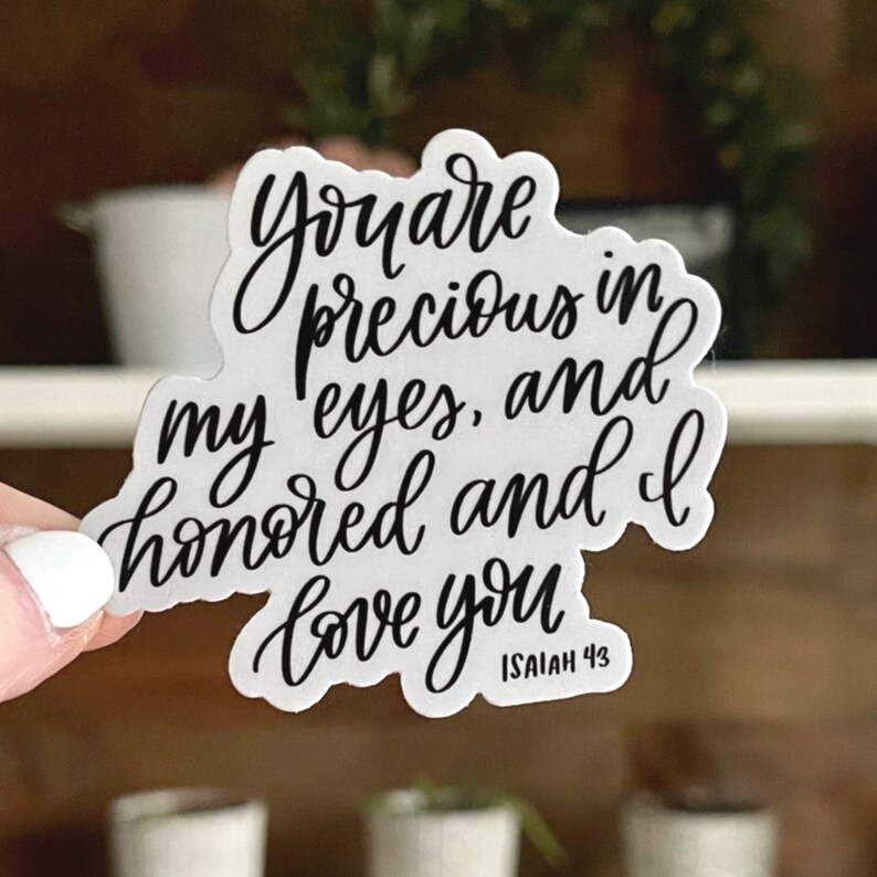 Bible Verse Sticker God Jesus Religious Faith Stickers | Etsy
