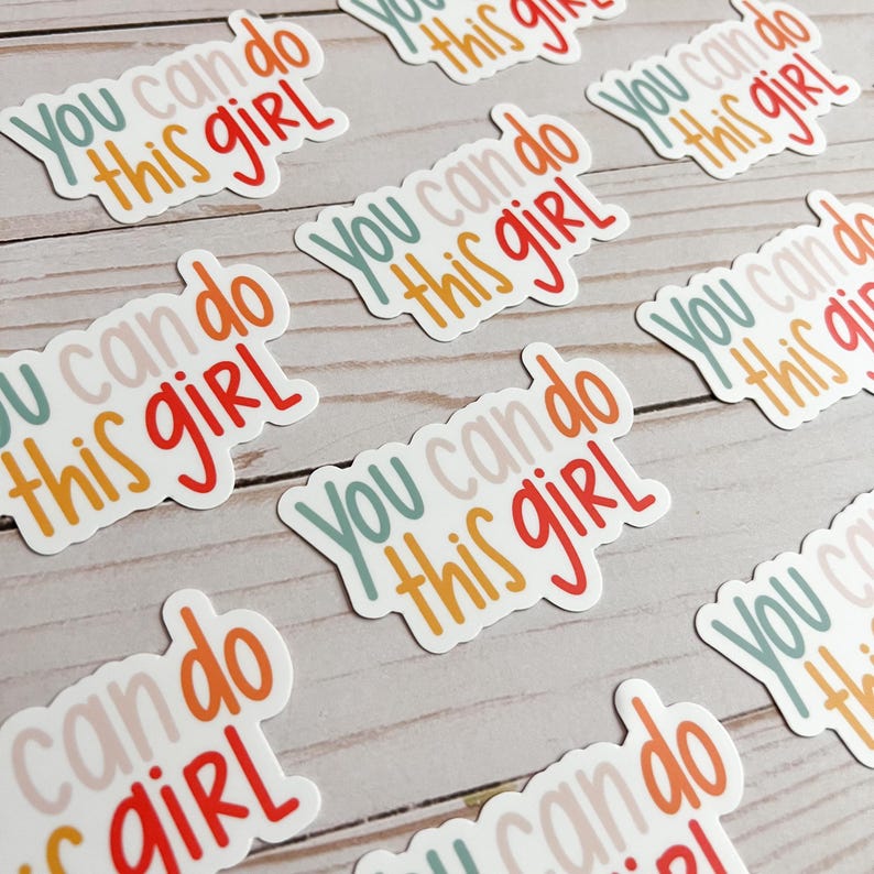 Girl stickers | Inspirational decal | Self care sticker | Mental health sticker imagem 5