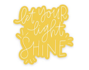 Sticker Let Your Light Shine : sticker chrétien imperméable