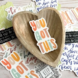 Inspirational Quote Stickers | Waterproof Vinyl Decals | You Got This ...