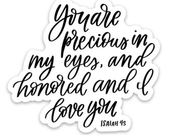 Bible verse sticker | God, Jesus, religious, faith stickers | Christian sticker