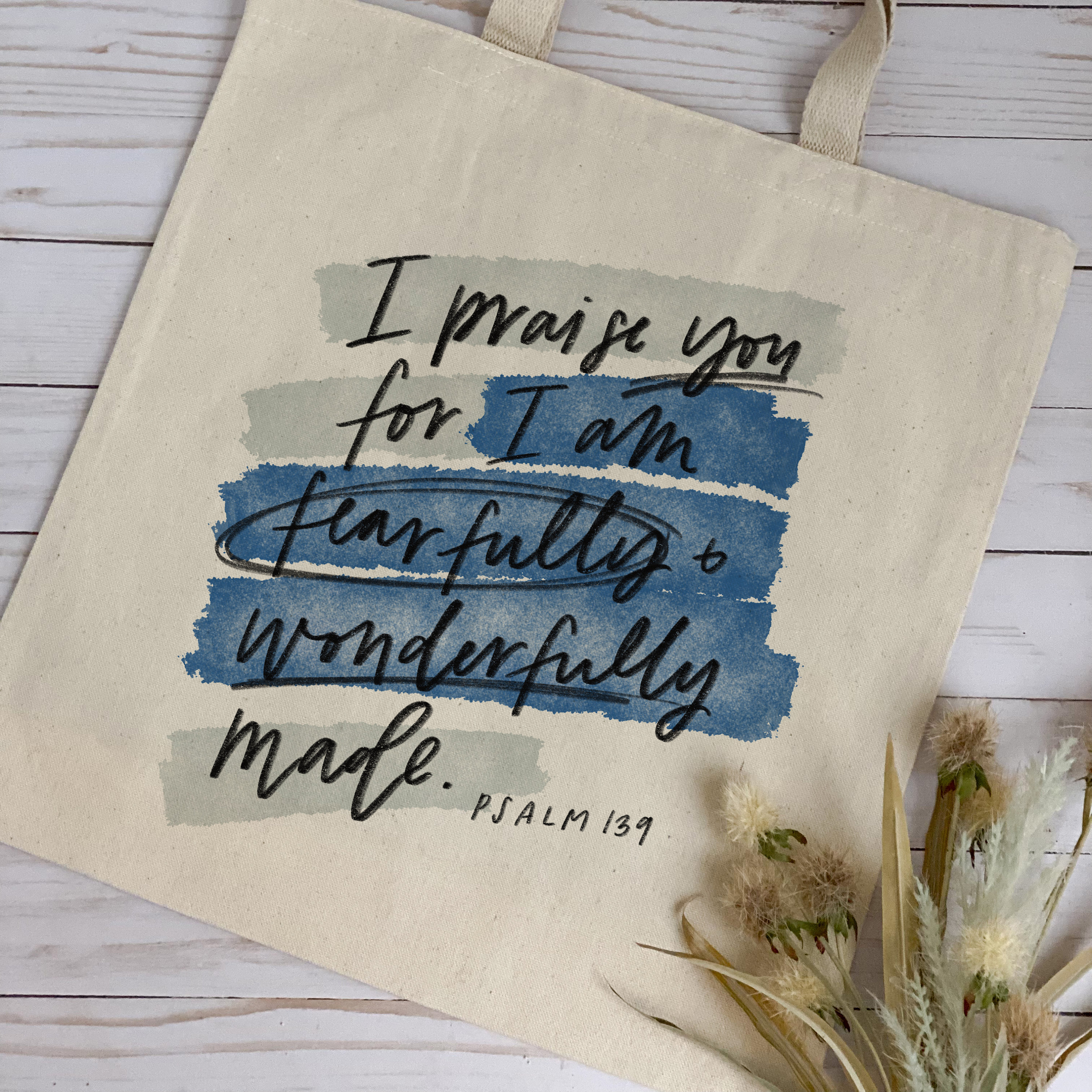 I Am fearfully And Wonderfully Made Tote Bag I Am fearfully And Wonderfully Made Tote Bag