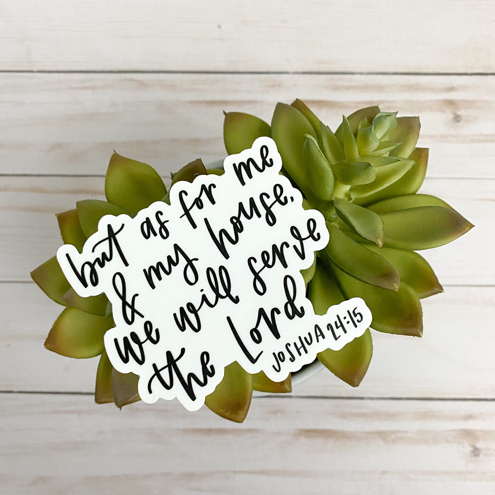 Christian Bible Quote Stickers but as for Me & My House We Etsy