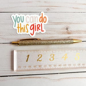Girl stickers | Inspirational decal | Self care sticker | Mental health sticker imagem 7