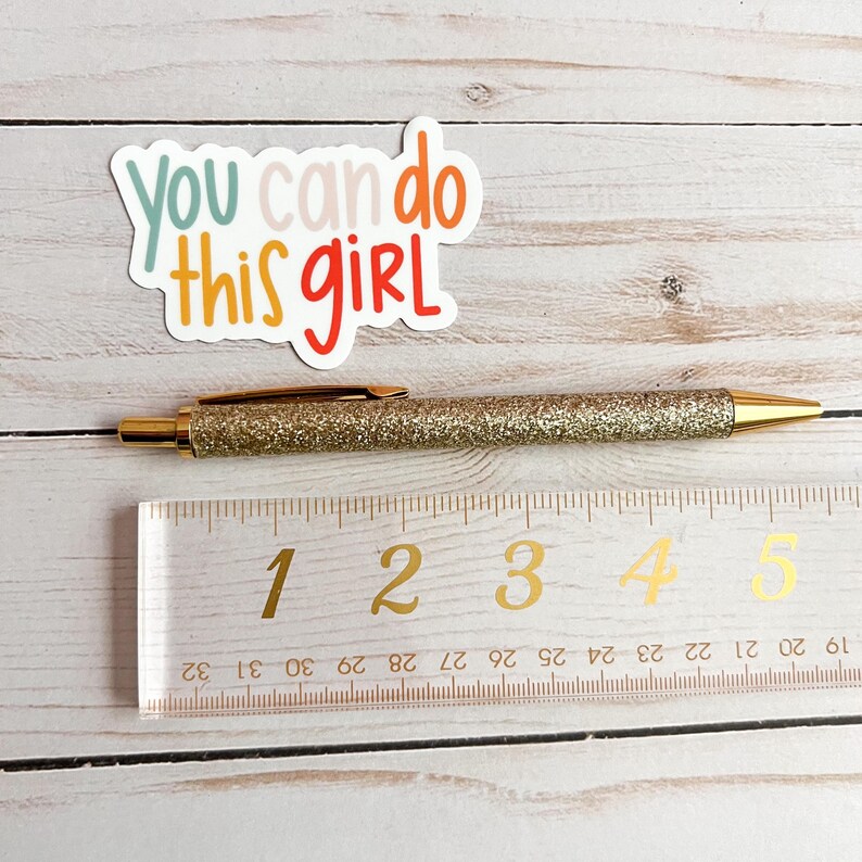 Girl stickers | Inspirational decal | Self care sticker | Mental health sticker imagem 7