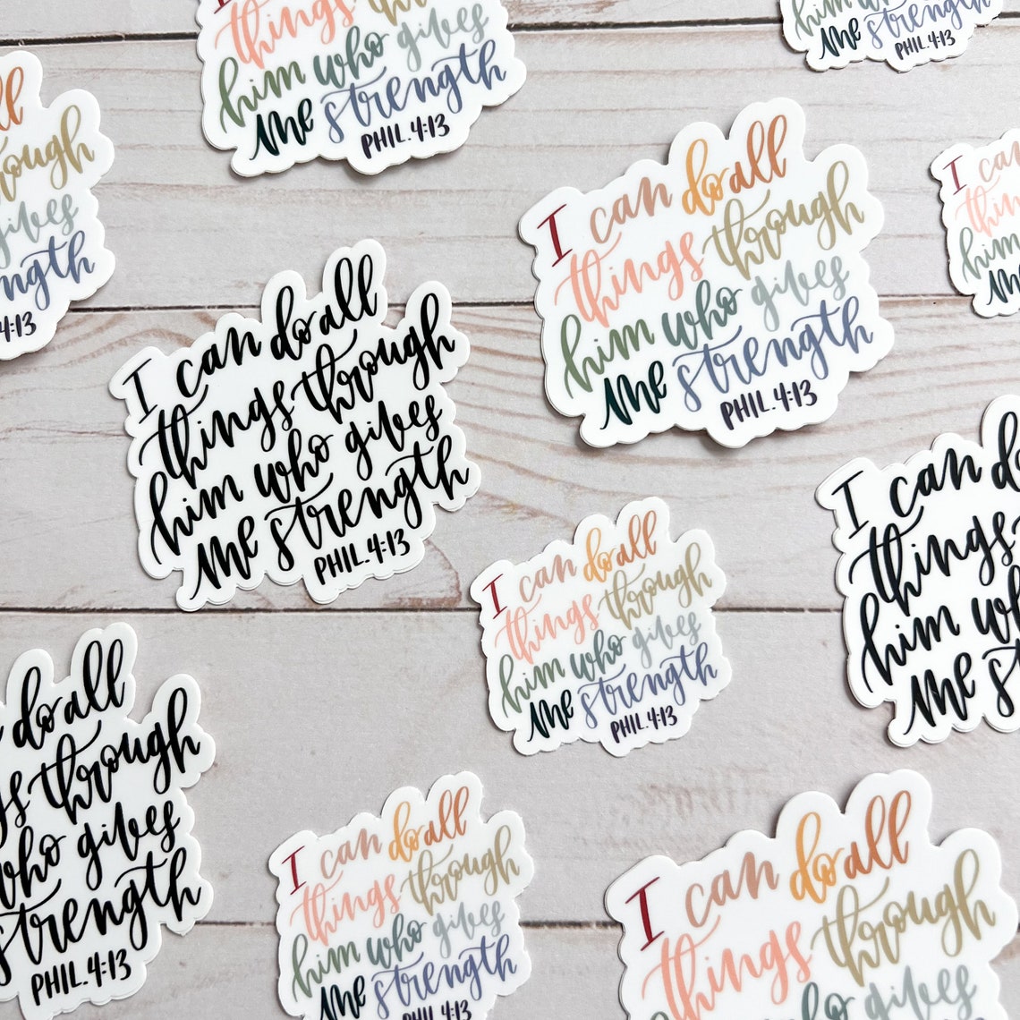 Faith Christian Stickers Bible Verse Quotes Scripture - Etsy