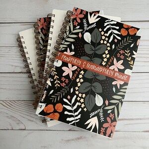 Spiral notebooks | Soft cover journal | Faith notebook | Fearfully & wonderfully made Bible journal bild 7