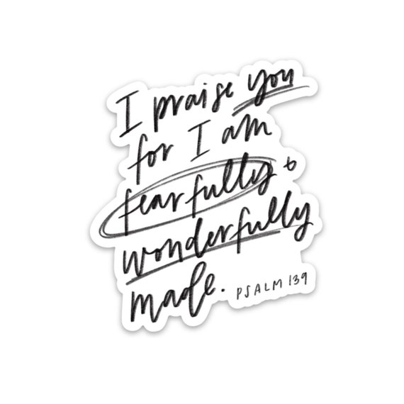 I am Fearfully and Wonderfully Made {A6 Notebook} I am Fearfully and Wonderfully Made {A6 Notebook}