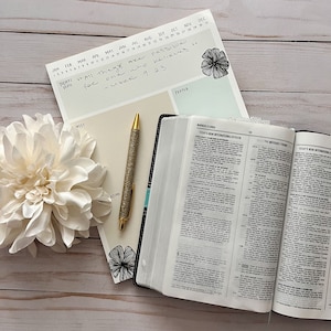 Bible Study Notepad | Bible Study Worksheet | Scripture Notepad ...